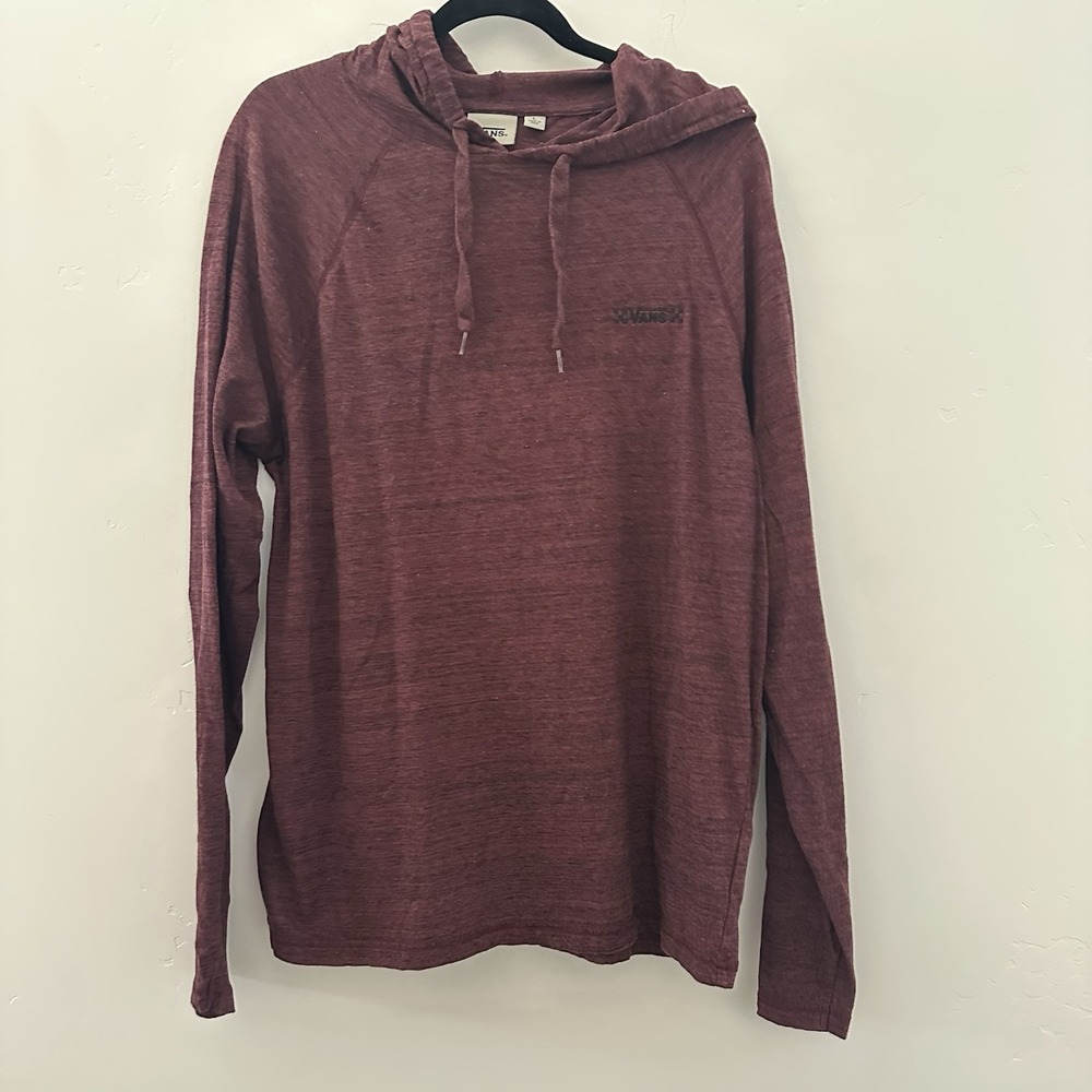 Vans Red Light wood Pullover Hoodie Size Large - Picture 1 of 5